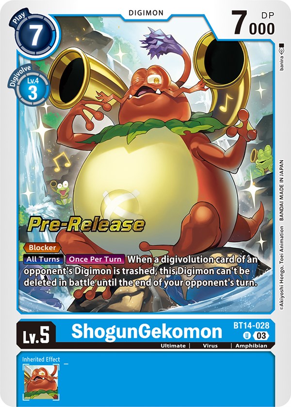 ShogunGekomon [BT14-028] [Blast Ace Pre-Release Cards] | Arkham Games and Comics