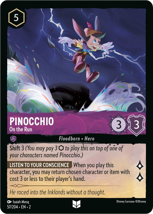 Pinocchio - On the Run (57/204) [Rise of the Floodborn] | Arkham Games and Comics