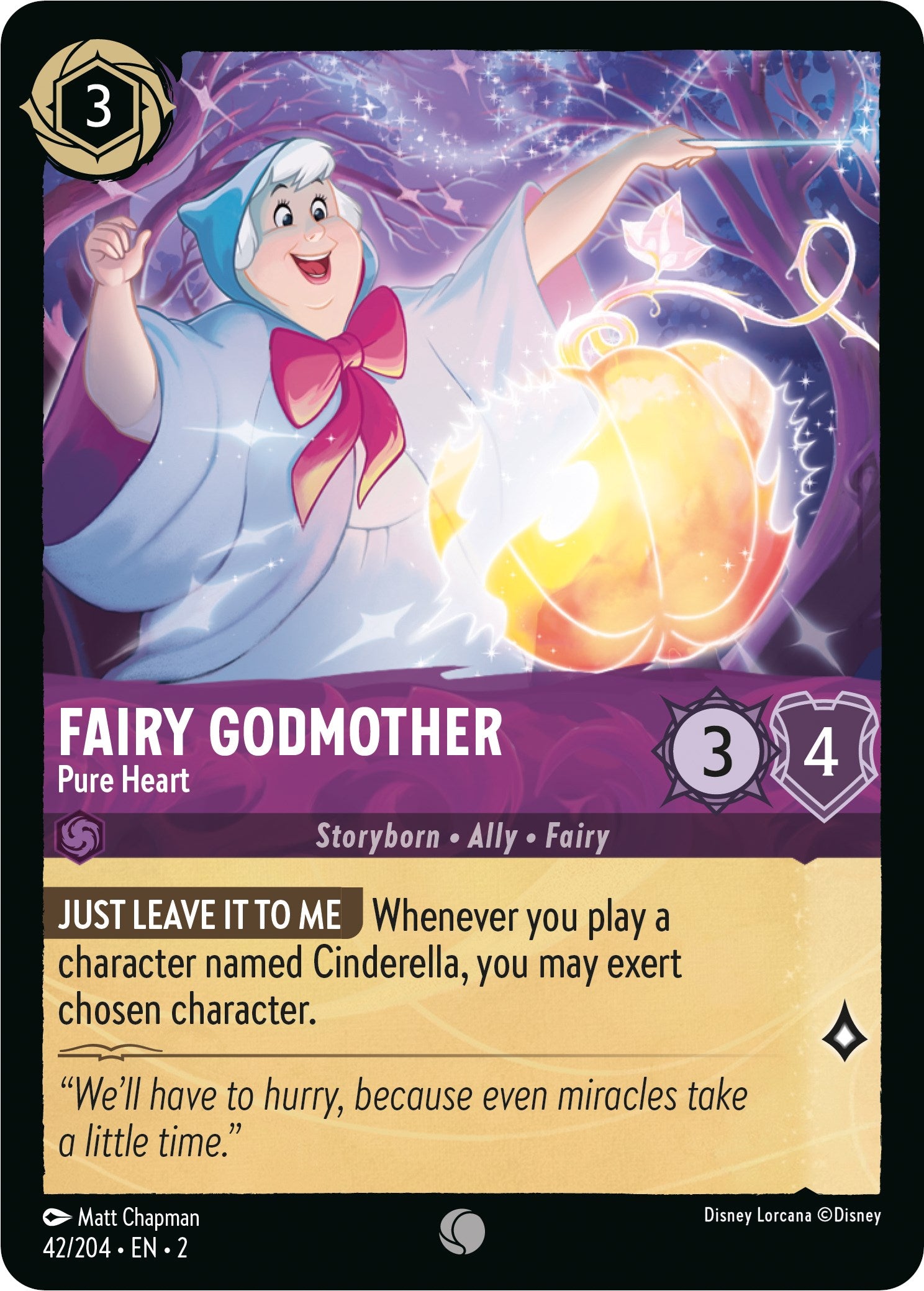Fairy Godmother - Pure Heart (42/204) [Rise of the Floodborn] | Arkham Games and Comics