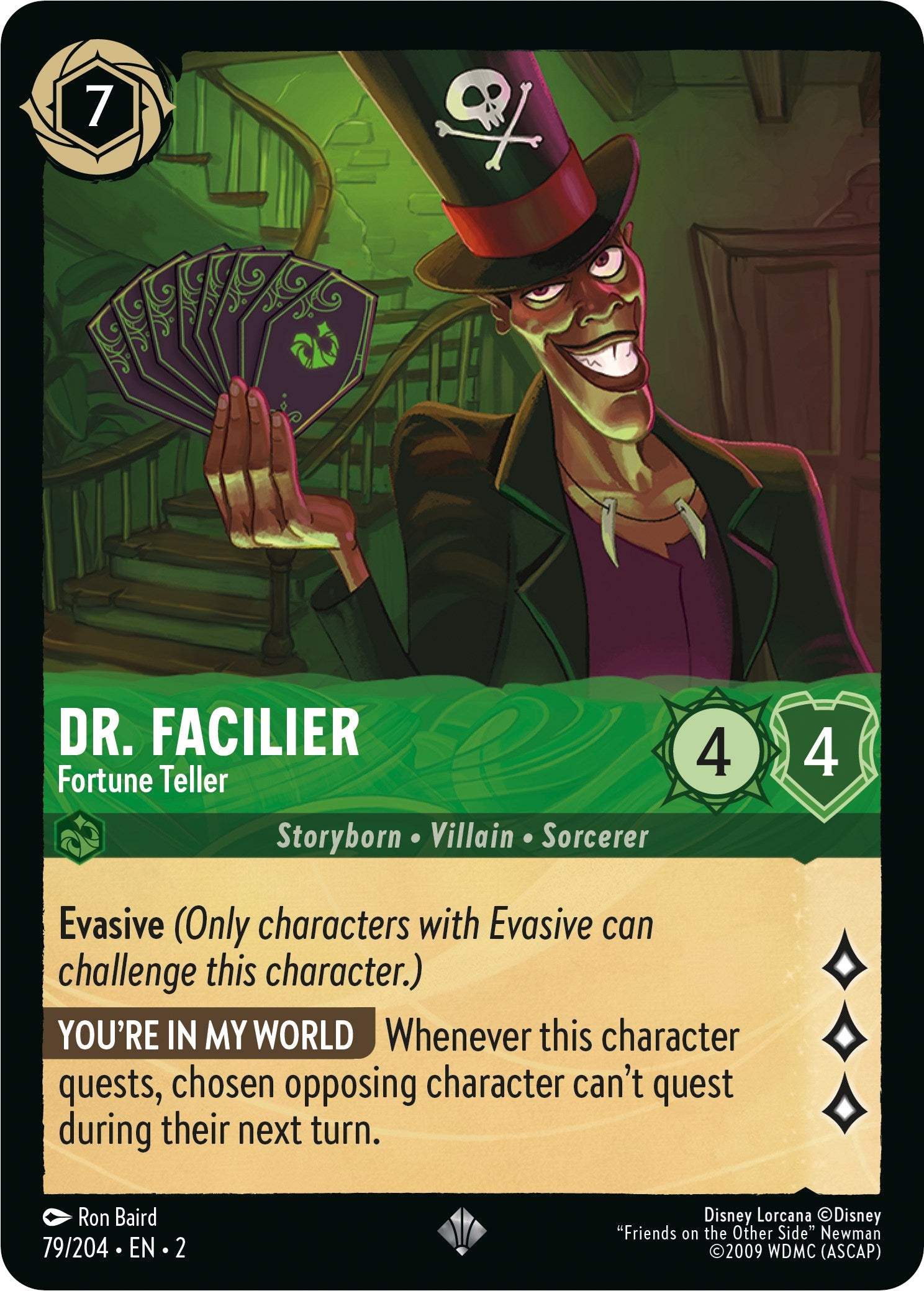 Dr. Facilier - Fortune Teller (79/204) [Rise of the Floodborn] | Arkham Games and Comics