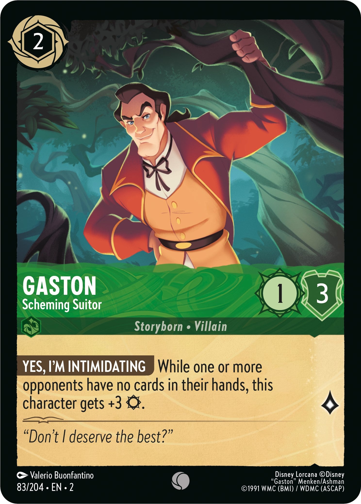Gaston - Scheming Suitor (83/204) [Rise of the Floodborn] | Arkham Games and Comics