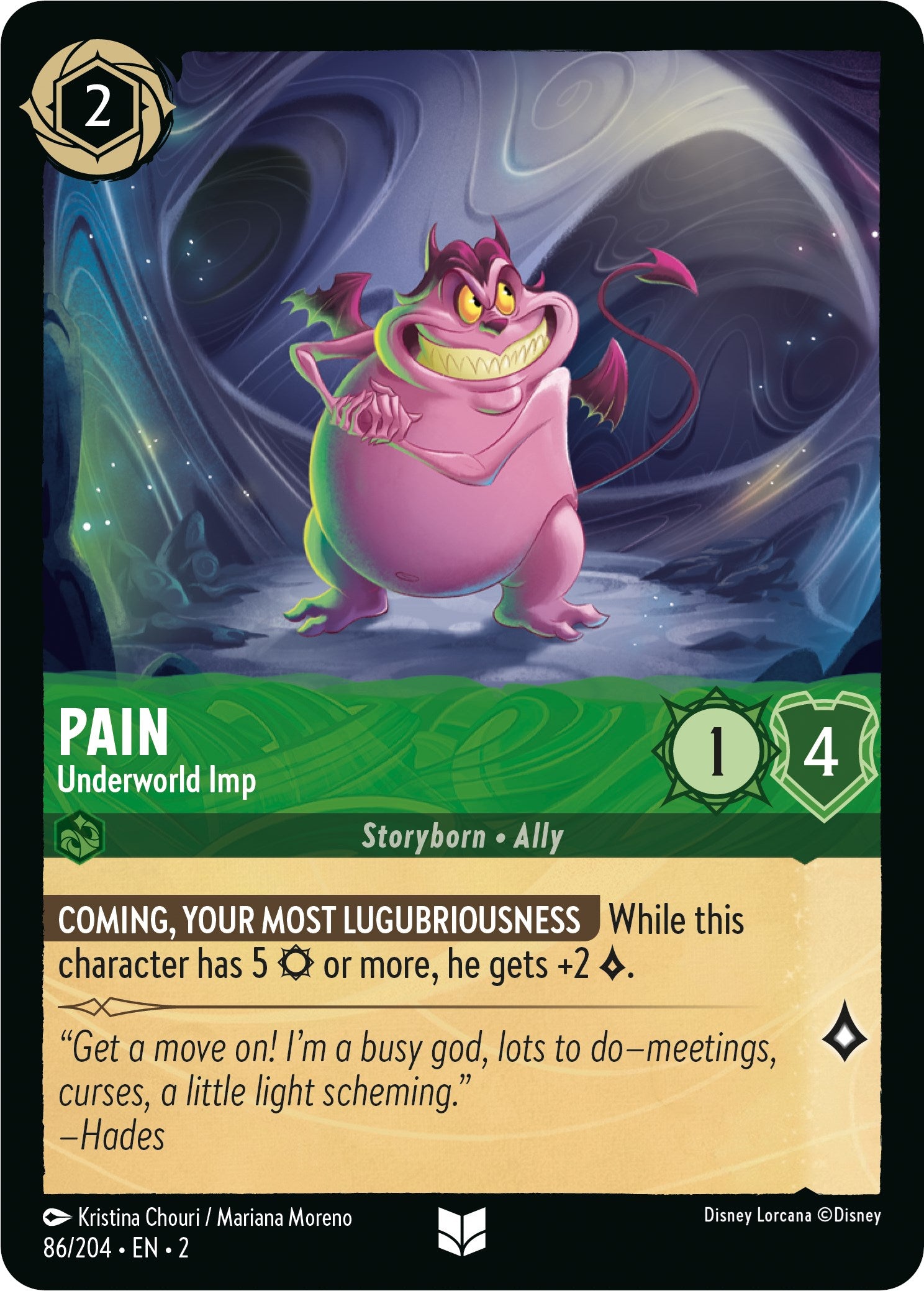 Pain - Underworld Imp (86/204) [Rise of the Floodborn] | Arkham Games and Comics