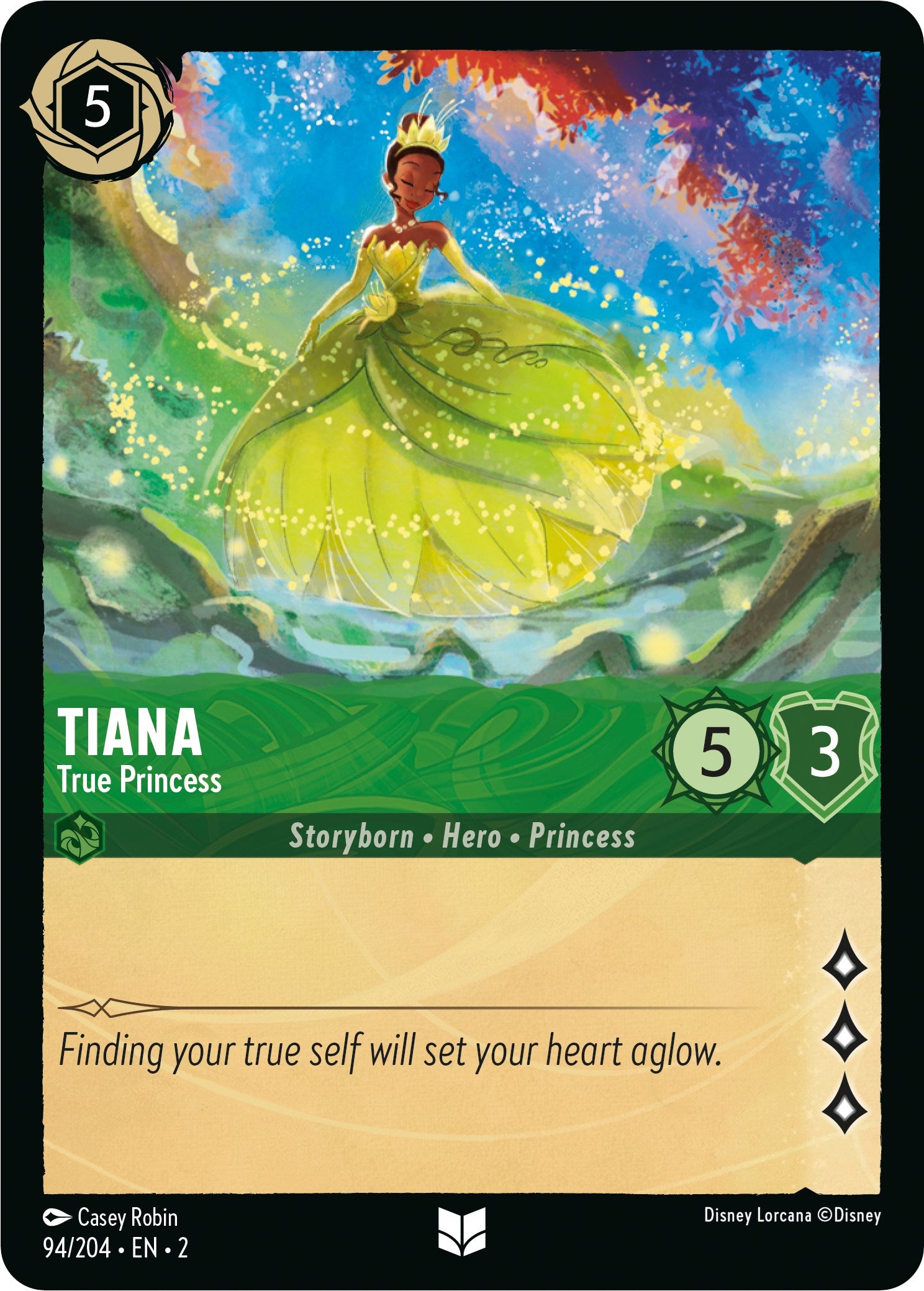 Tiana - True Princess (94/204) [Rise of the Floodborn] | Arkham Games and Comics
