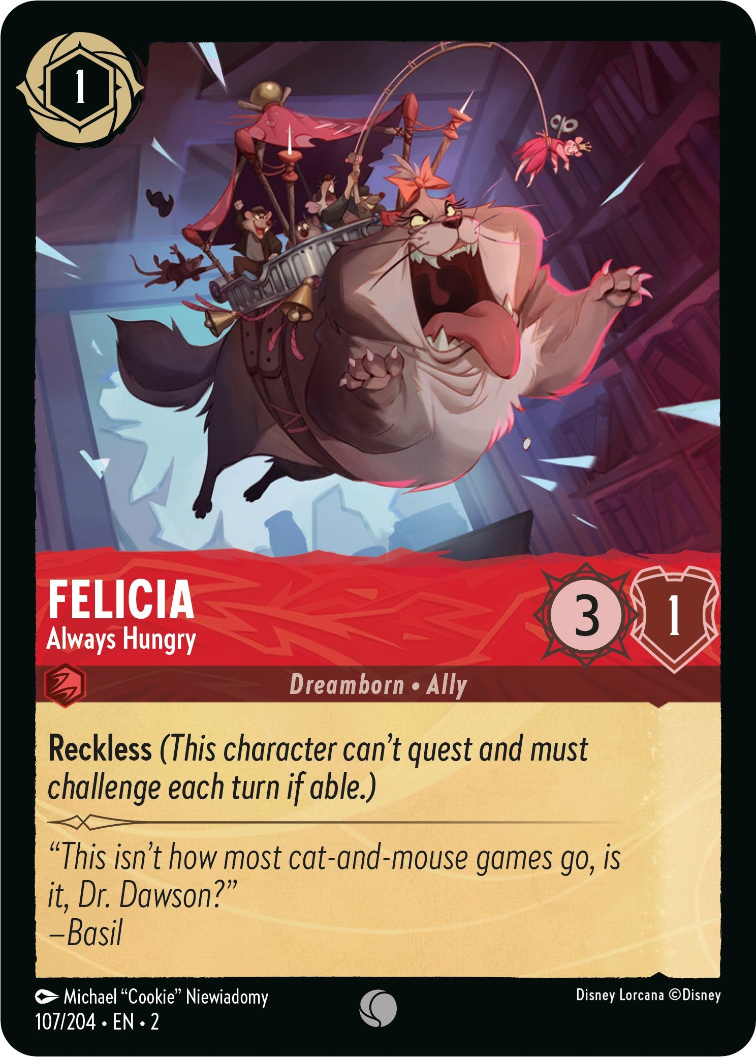 Felicia - Always Hungry (107/204) [Rise of the Floodborn] | Arkham Games and Comics