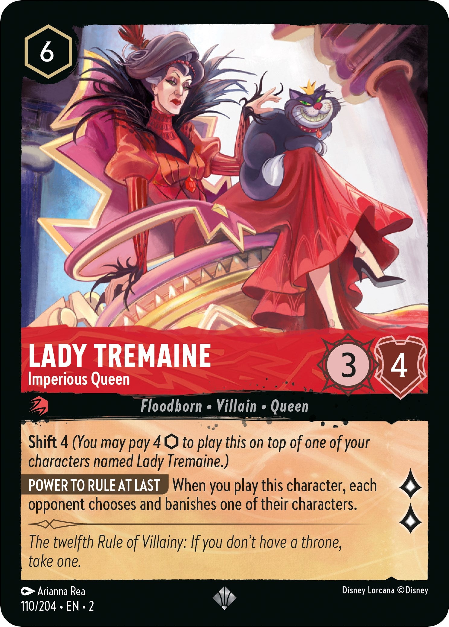Lady Tremaine - Imperious Queen (110/204) [Rise of the Floodborn] | Arkham Games and Comics