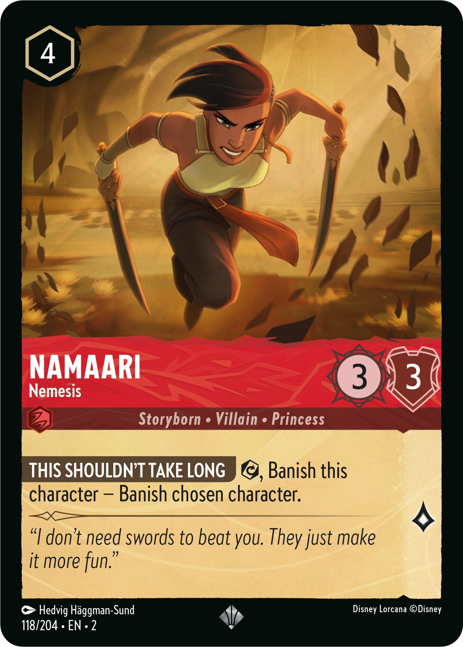 Namaari - Nemesis (118/204) [Rise of the Floodborn] | Arkham Games and Comics