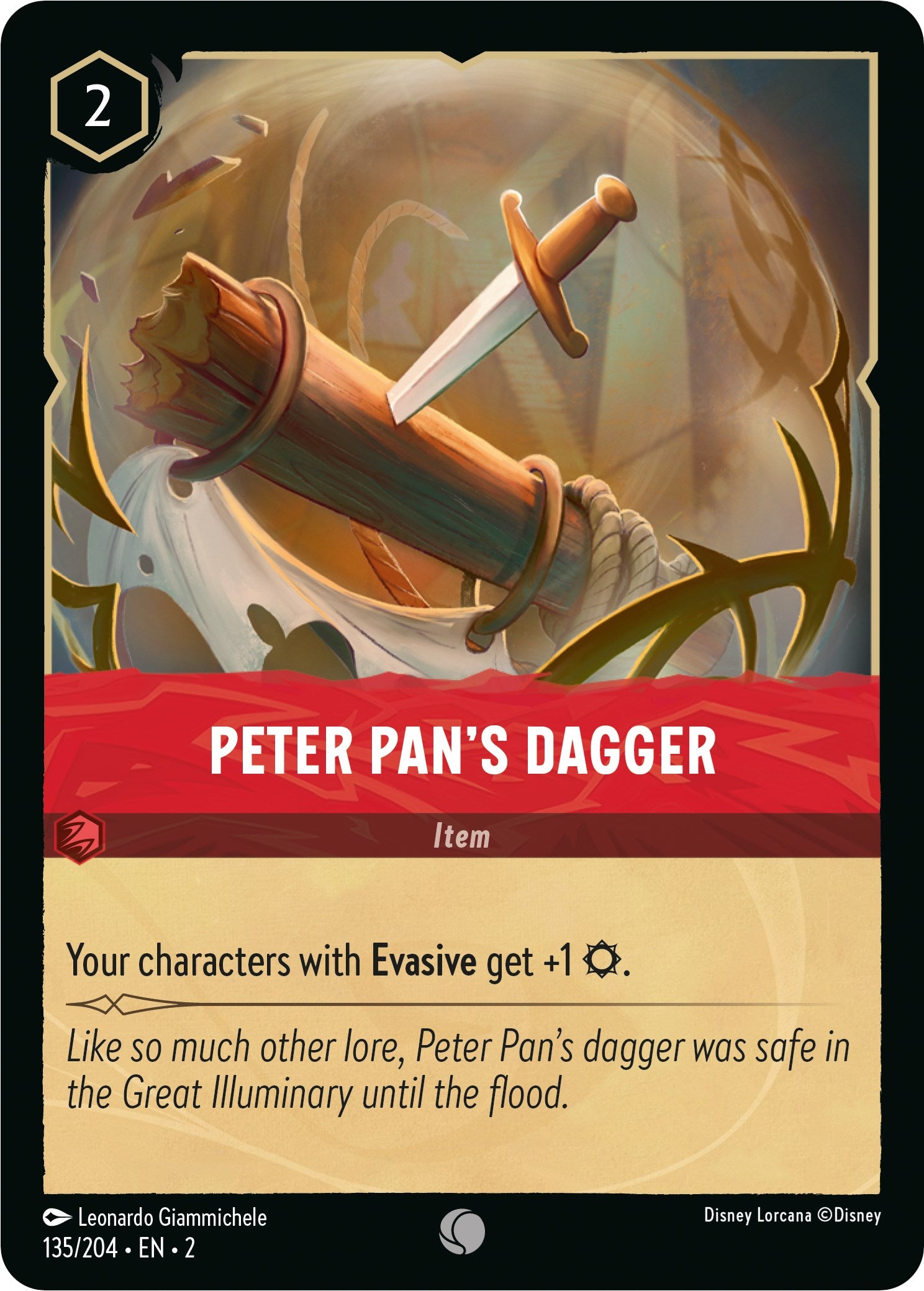 Peter Pan's Dagger (135/204) [Rise of the Floodborn] | Arkham Games and Comics