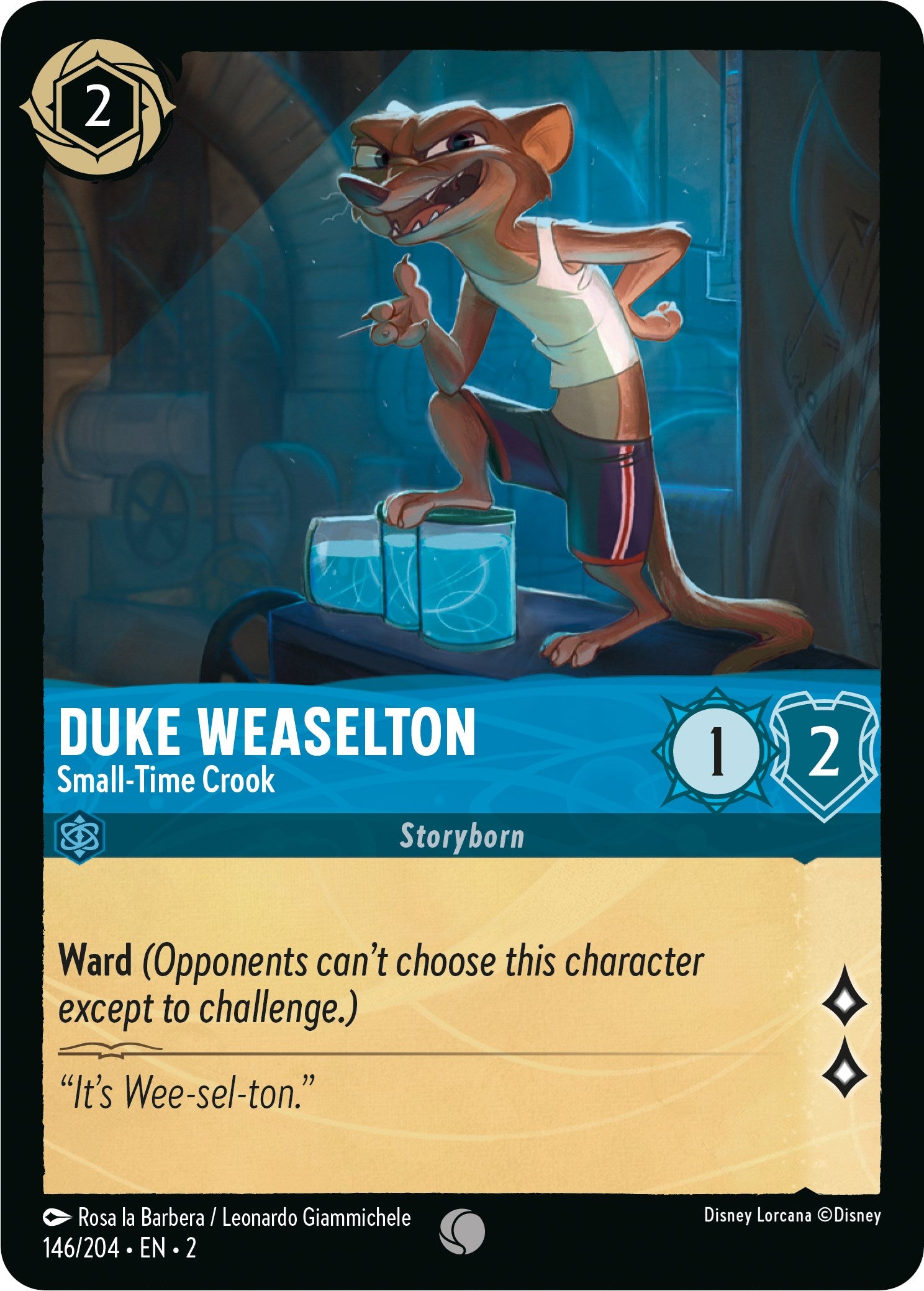 Duke Weaselton - Small-Time Crook (146/204) [Rise of the Floodborn] | Arkham Games and Comics