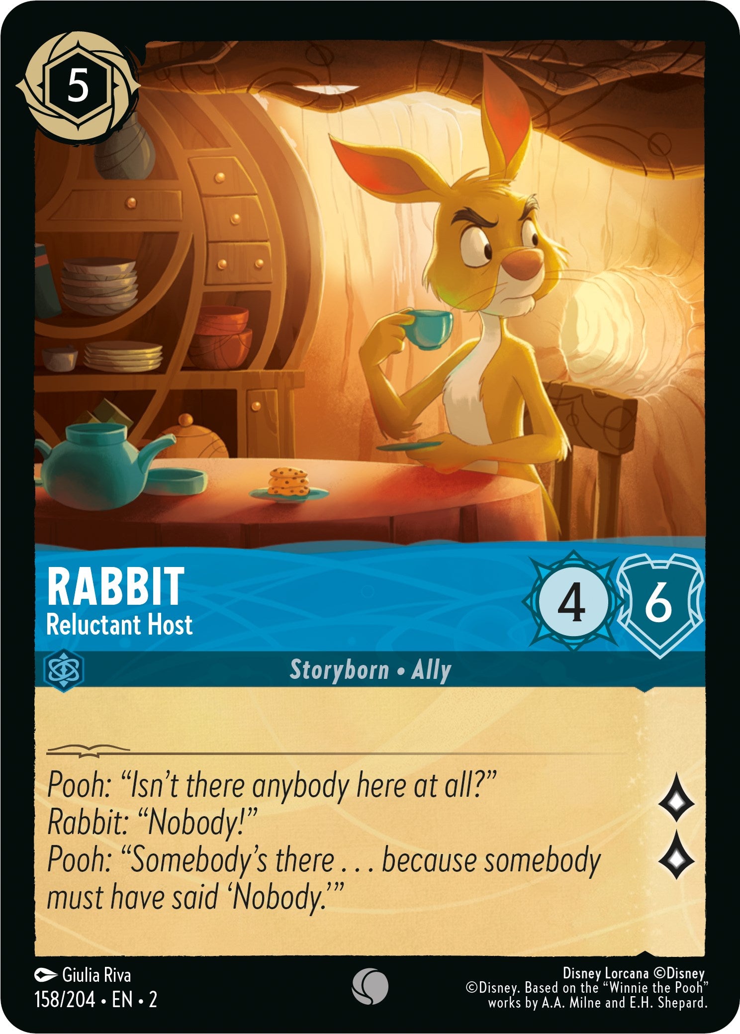 Rabbit - Reluctant Host (158/204) [Rise of the Floodborn] | Arkham Games and Comics