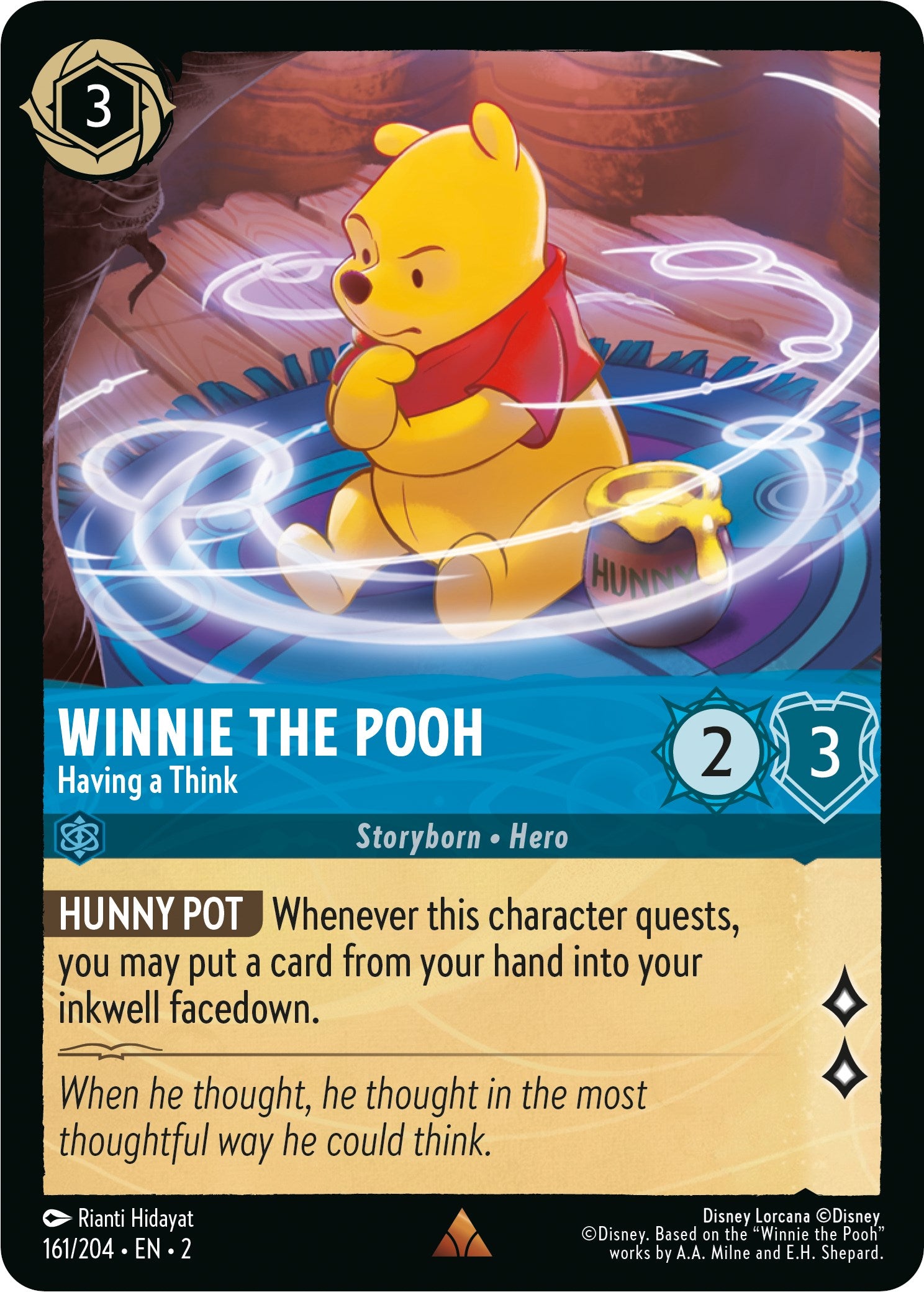 Winnie the Pooh - Having a Think (161/204) [Rise of the Floodborn] | Arkham Games and Comics