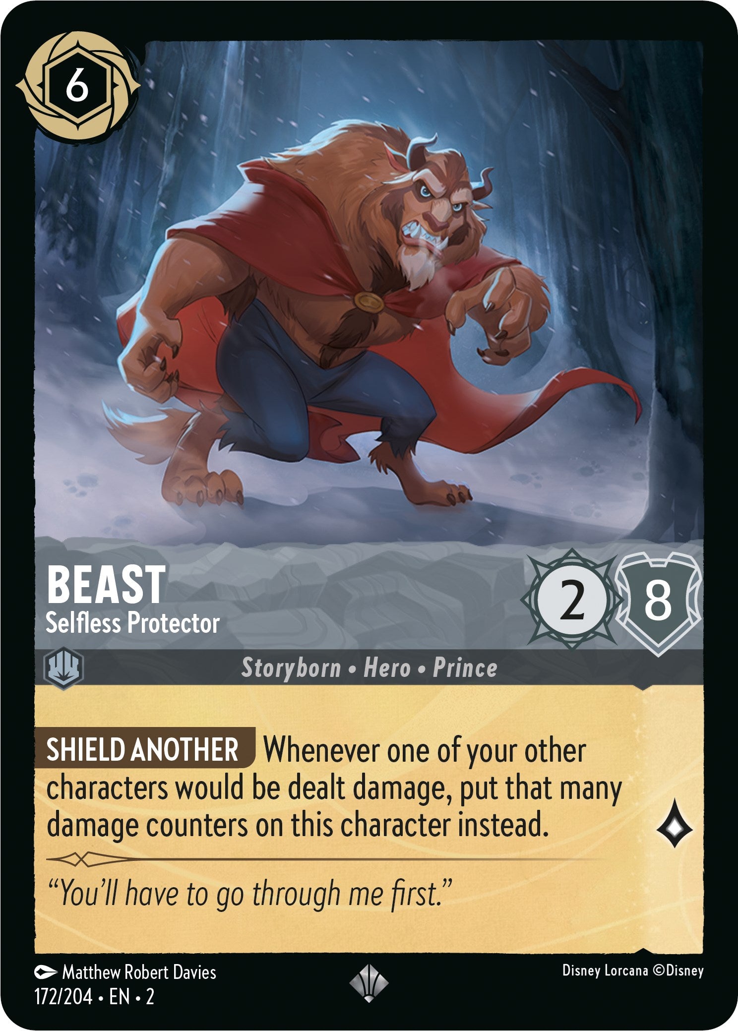 Beast - Selfless Protector (172/204) [Rise of the Floodborn] | Arkham Games and Comics