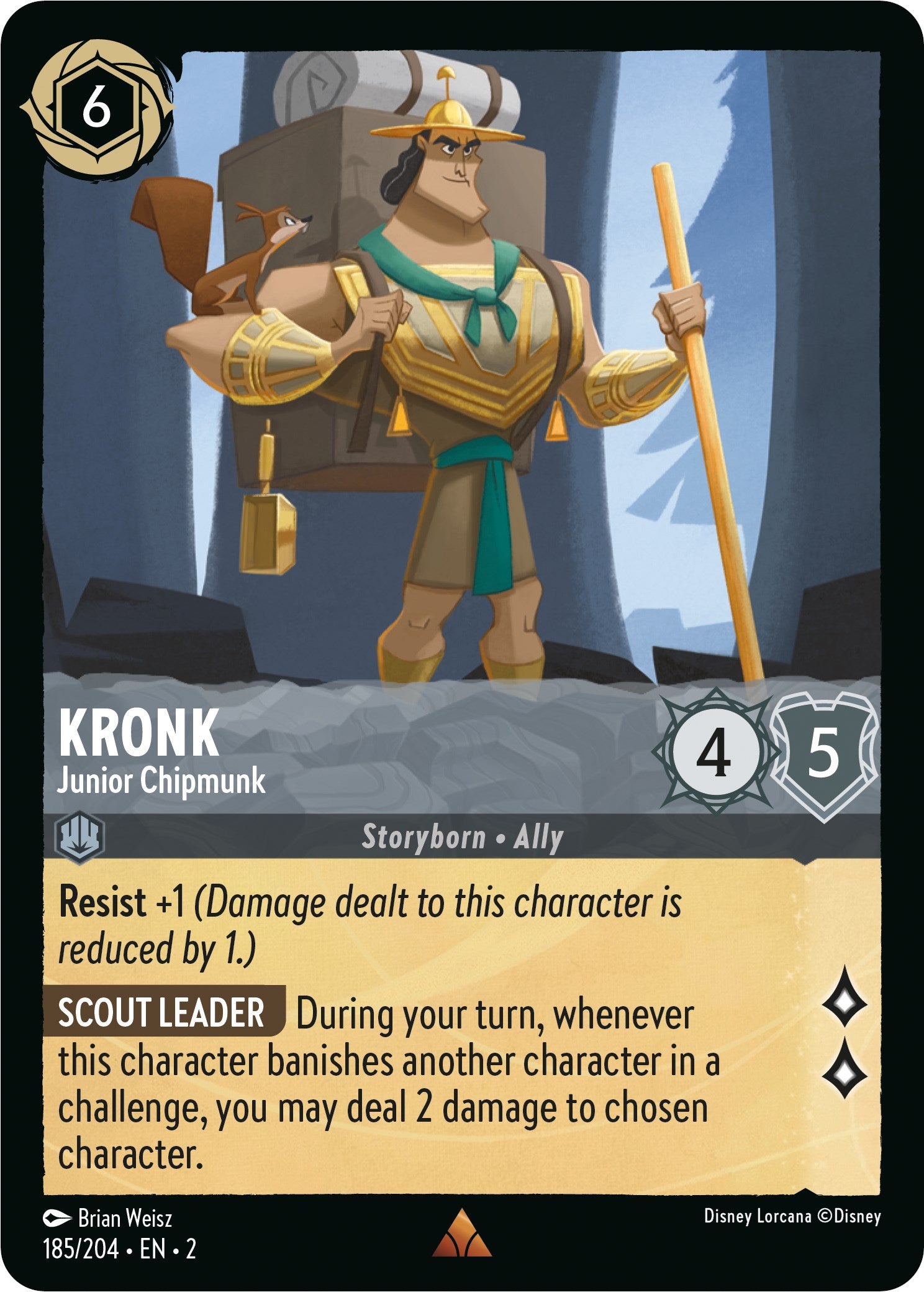 Kronk - Junior Chipmunk (185/204) [Rise of the Floodborn] | Arkham Games and Comics