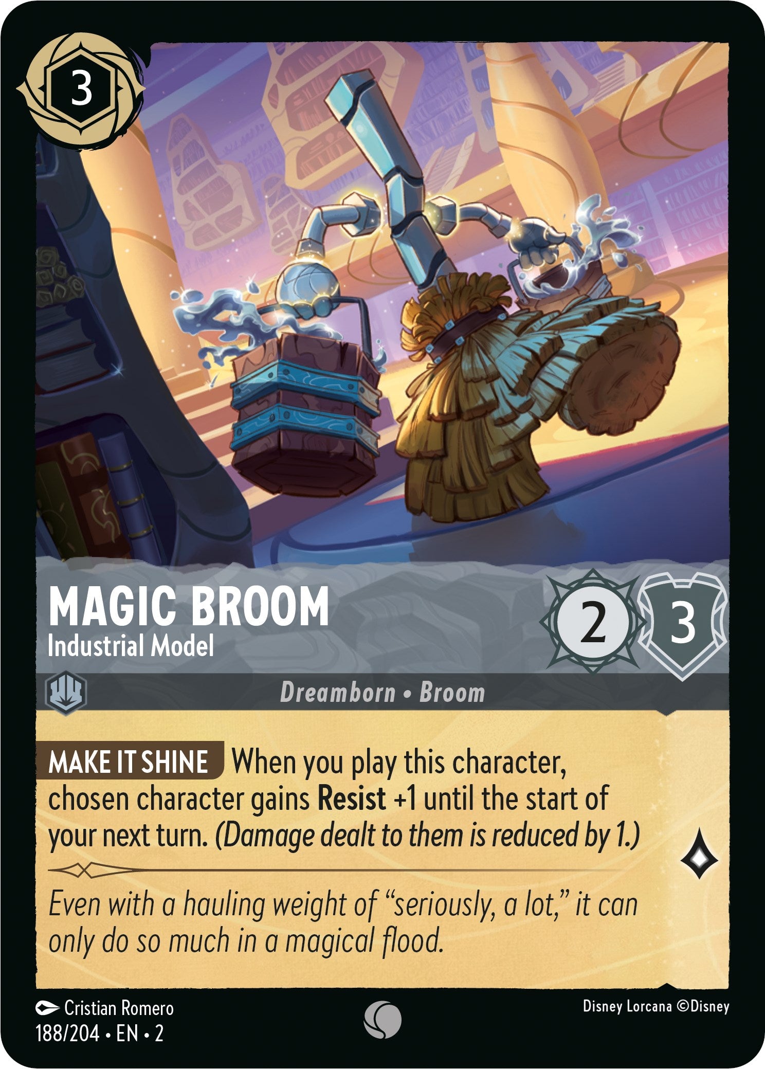 Magic Broom - Industrial Model (188/204) [Rise of the Floodborn] | Arkham Games and Comics