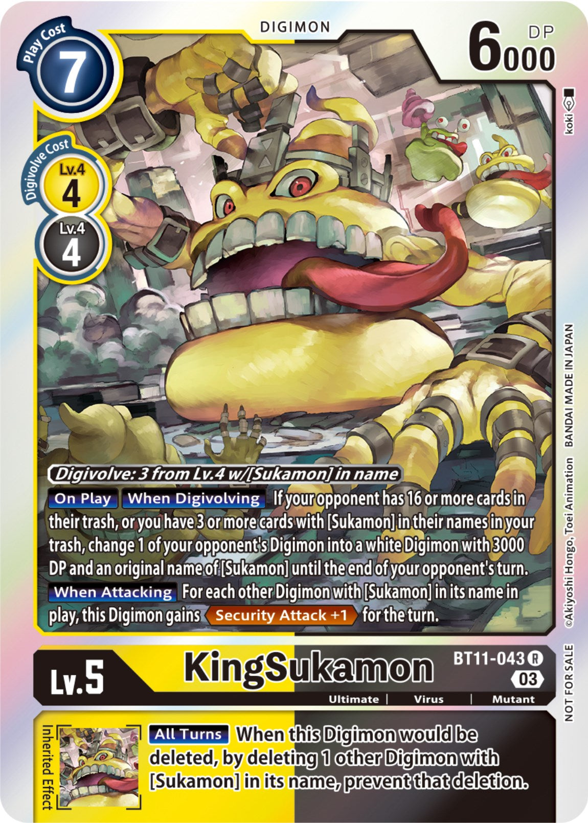 KingSukamon [BT11-043] (Winner Pack -Blast Ace-) [Dimensional Phase] | Arkham Games and Comics