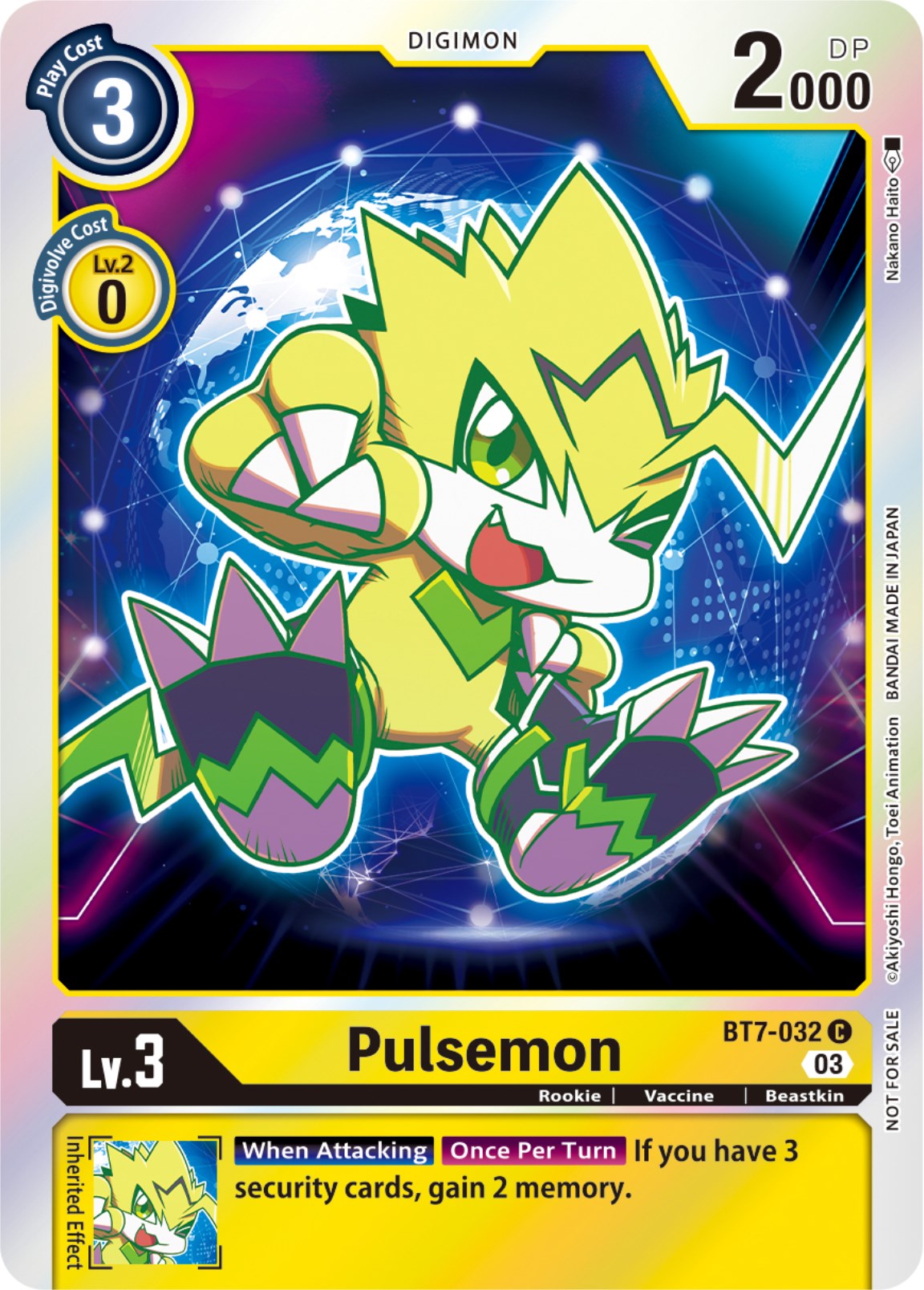 Pulsemon [BT7-032] (Official Tournament Pack Vol.11) [Next Adventure] | Arkham Games and Comics