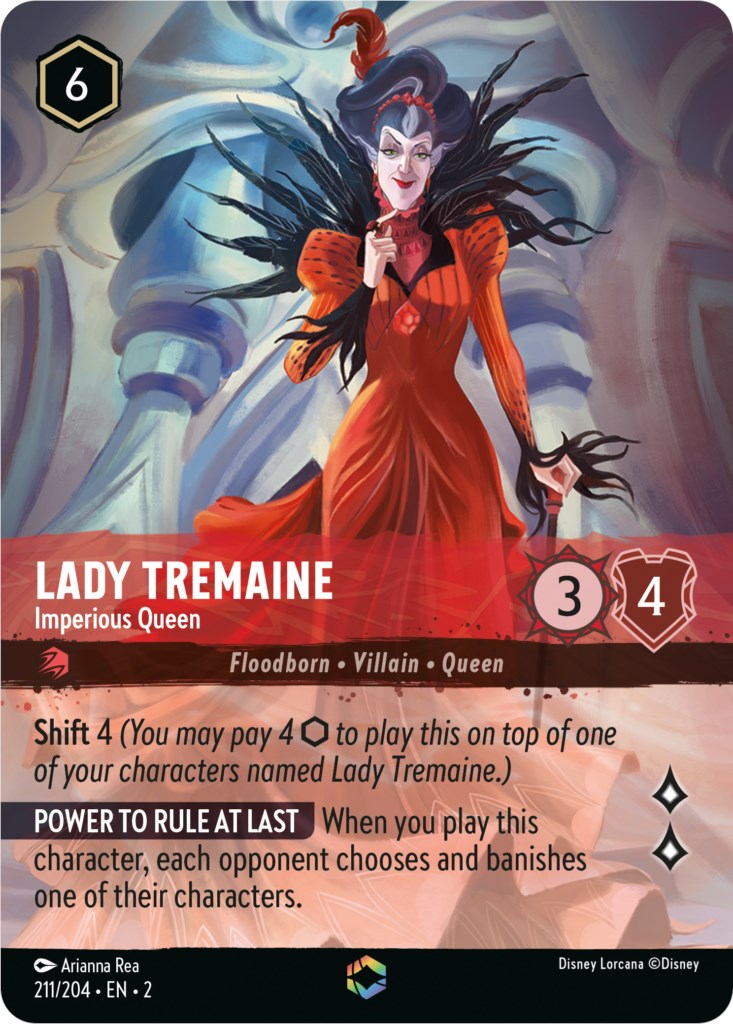Lady Tremaine - Imperious Queen (Alternate Art) (211/204) [Rise of the Floodborn] | Arkham Games and Comics