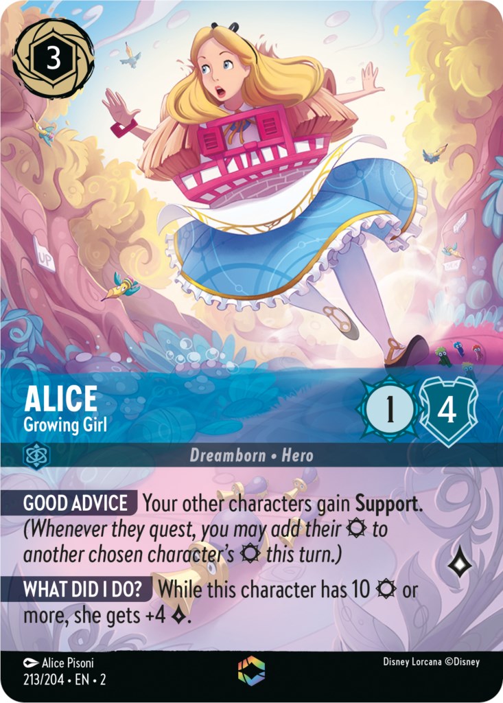 Alice - Growing Girl (Alternate Art) (213/204) [Rise of the Floodborn] | Arkham Games and Comics