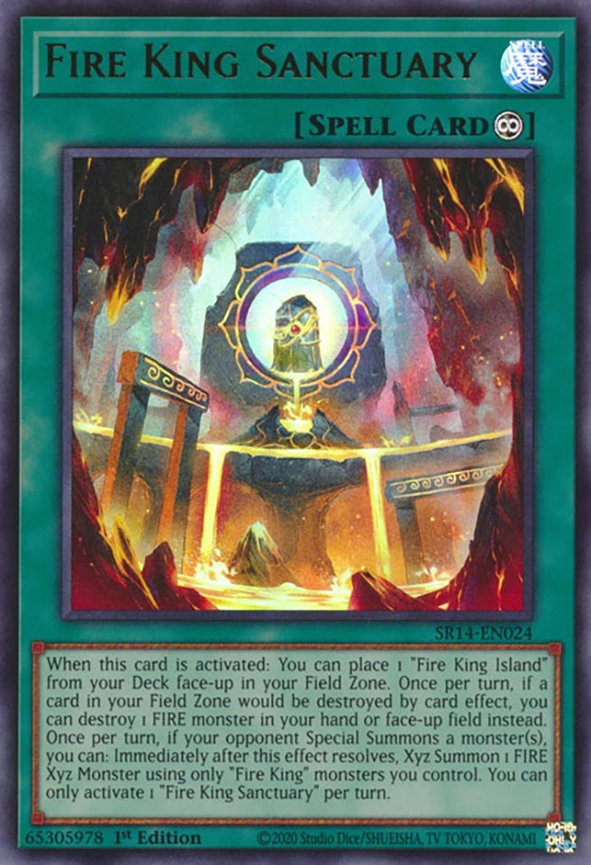 Fire King Sanctuary [SR14-EN024] Ultra Rare | Arkham Games and Comics