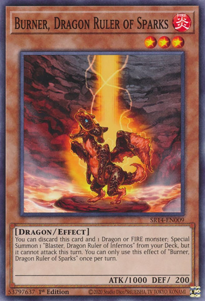 Burner, Dragon Ruler of Sparks [SR14-EN009] Common | Arkham Games and Comics