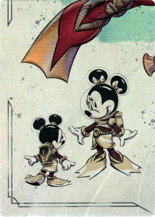 Minnie Mouse - Wide-Eyed Diver Puzzle Insert (Bottom Left) [Rise of the Floodborn] | Arkham Games and Comics