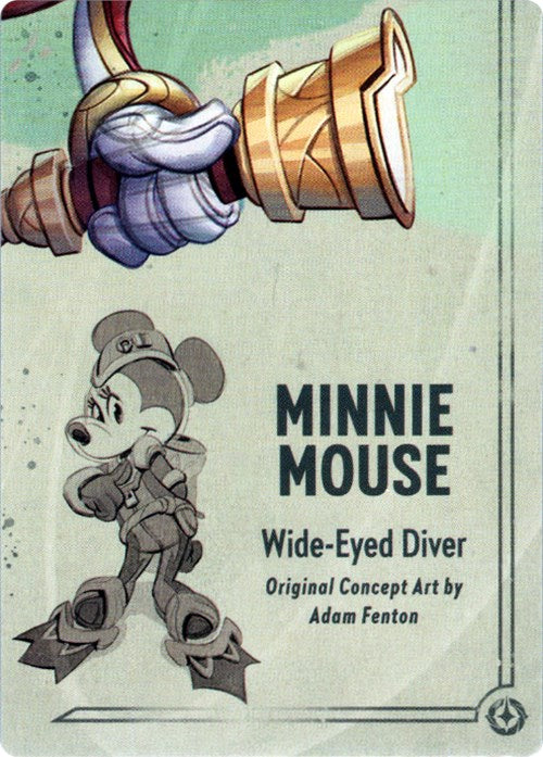 Minnie Mouse - Wide-Eyed Diver Puzzle Insert (Bottom Right) [Rise of the Floodborn] | Arkham Games and Comics