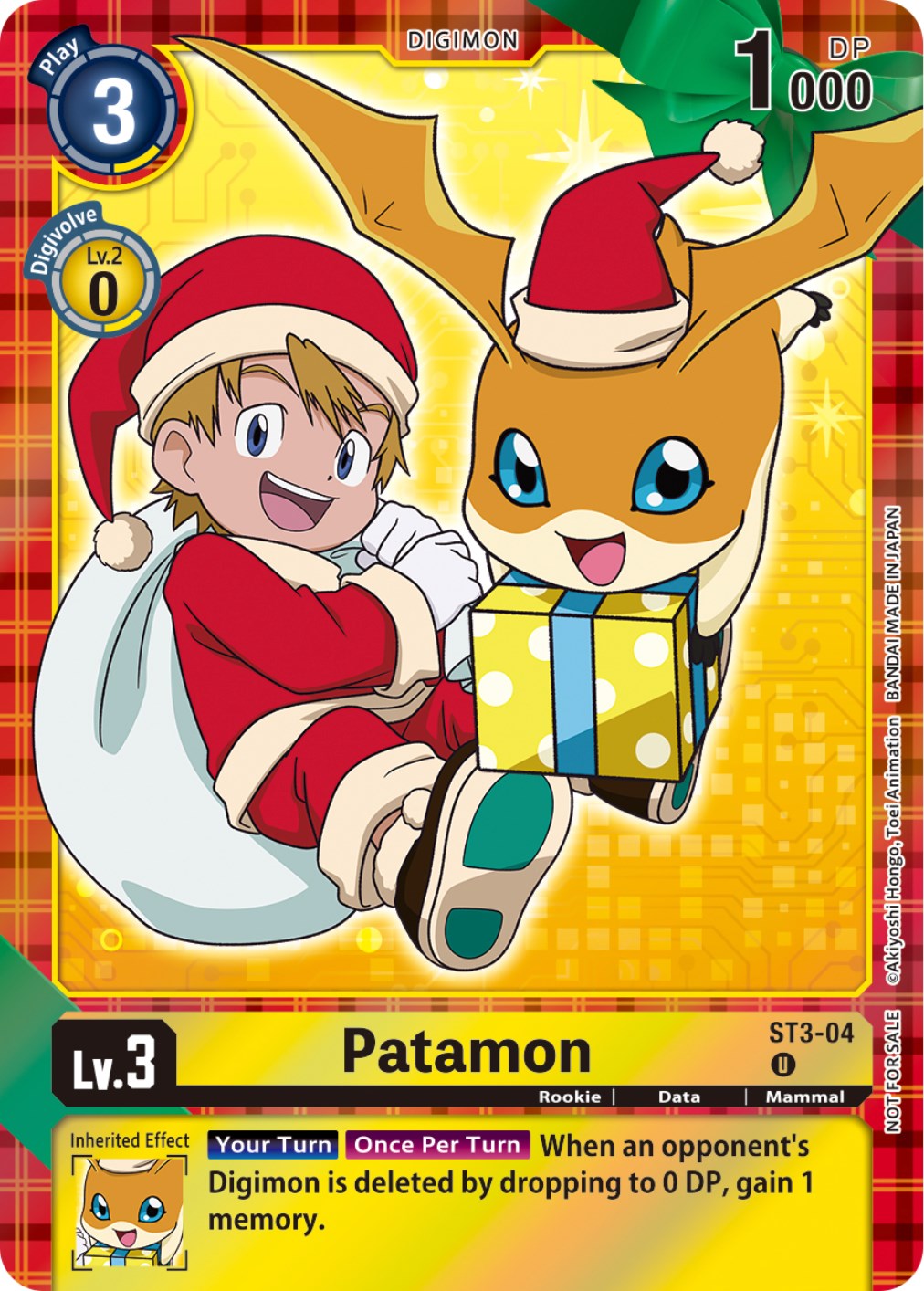 Patamon [ST3-04] (Winter Holiday 2023) [Starter Deck: Heaven's Yellow] | Arkham Games and Comics