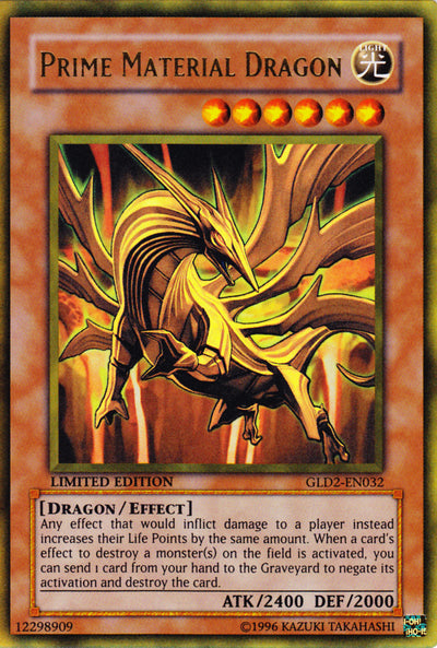 Prime Material Dragon [GLD2-EN032] Ultra Rare | Arkham Games and Comics