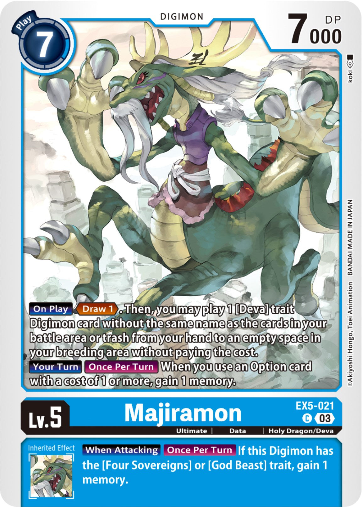 Majiramon [EX5-021] [Animal Colosseum] | Arkham Games and Comics