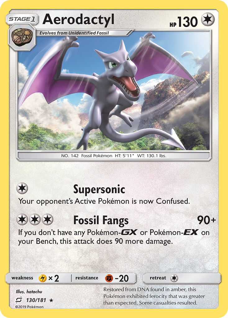 Aerodactyl (130/181) [Sun & Moon: Team Up] | Arkham Games and Comics