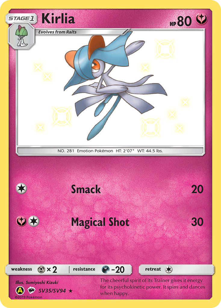 Kirlia (SV35/SV94) [Sun & Moon: Hidden Fates - Shiny Vault] | Arkham Games and Comics