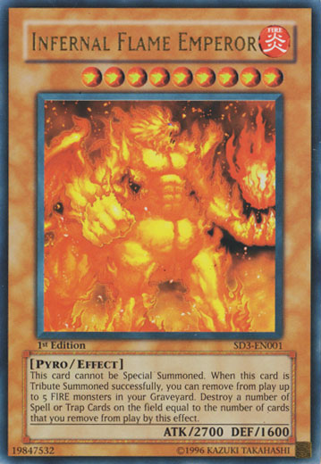 Infernal Flame Emperor [SD3-EN001] Ultra Rare | Arkham Games and Comics