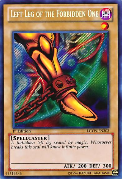 Left Leg of the Forbidden One [LCYW-EN303] Secret Rare | Arkham Games and Comics