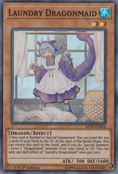 Laundry Dragonmaid [MYFI-EN016] Super Rare | Arkham Games and Comics