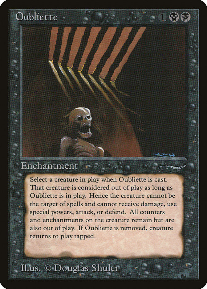 Oubliette (Dark Mana Cost) [Arabian Nights] | Arkham Games and Comics