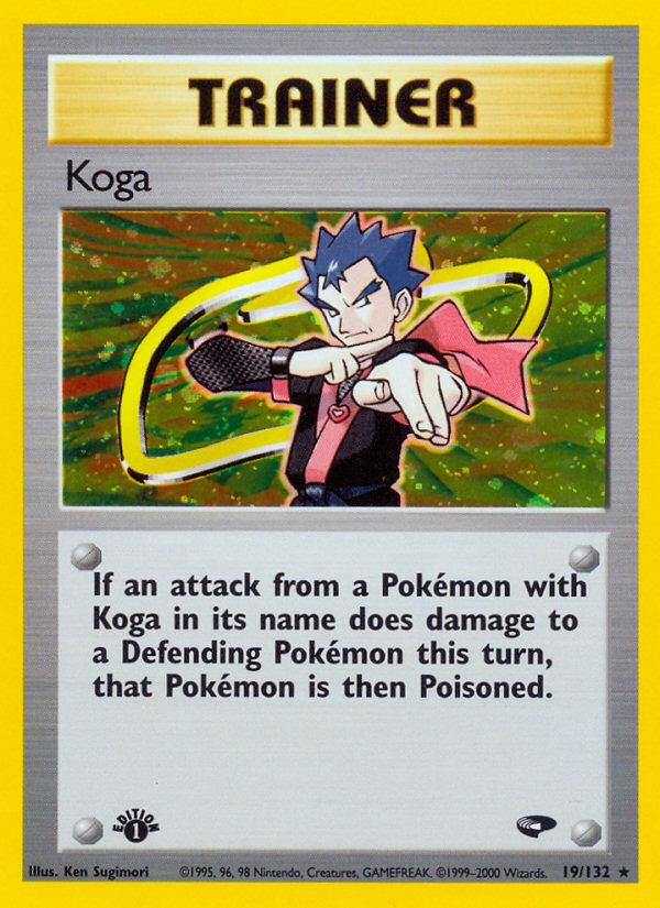 Koga (19/132) [Gym Challenge 1st Edition] | Arkham Games and Comics