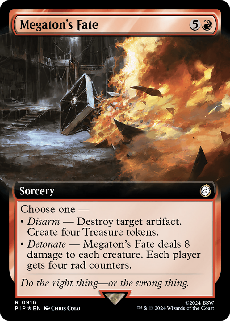 Megaton's Fate (Extended Art) (Surge Foil) [Fallout] | Arkham Games and Comics