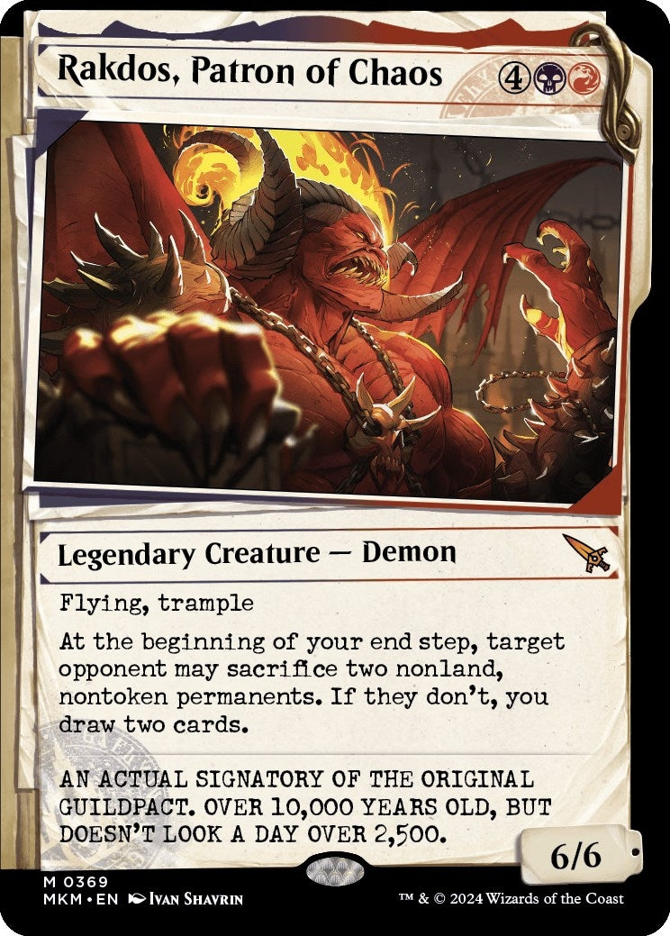 Rakdos, Patron of Chaos (Showcase) (0369) (369) [MKM] | Arkham Games and Comics