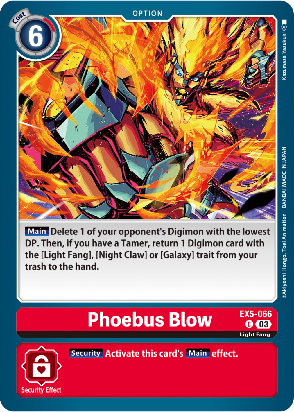 Phoebus Blow [EX5-066] [Animal Colosseum] | Arkham Games and Comics