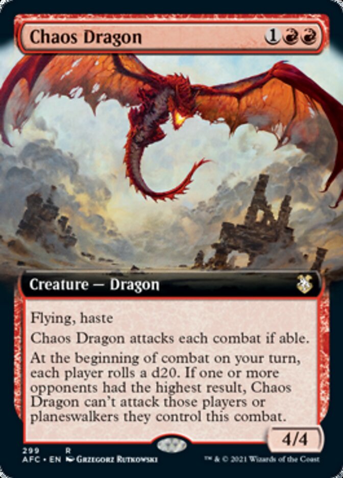 Chaos Dragon (Extended) [Dungeons & Dragons: Adventures in the Forgotten Realms Commander] | Arkham Games and Comics