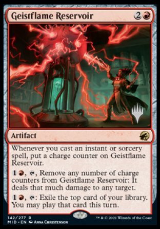 Geistflame Reservoir (Promo Pack) [Innistrad: Midnight Hunt Promos] | Arkham Games and Comics