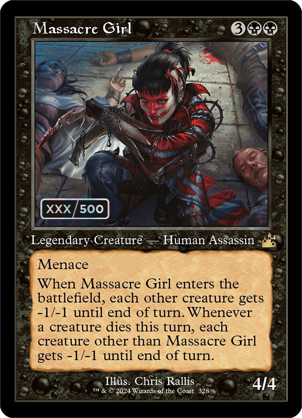Massacre Girl (Retro) (Serialized) [Ravnica Remastered] | Arkham Games and Comics