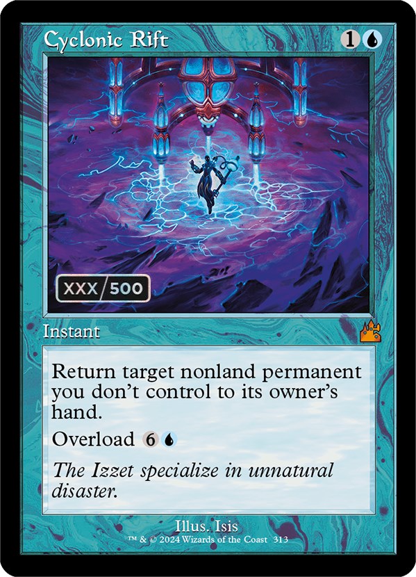 Cyclonic Rift (Retro) (Serialized) [Ravnica Remastered] | Arkham Games and Comics