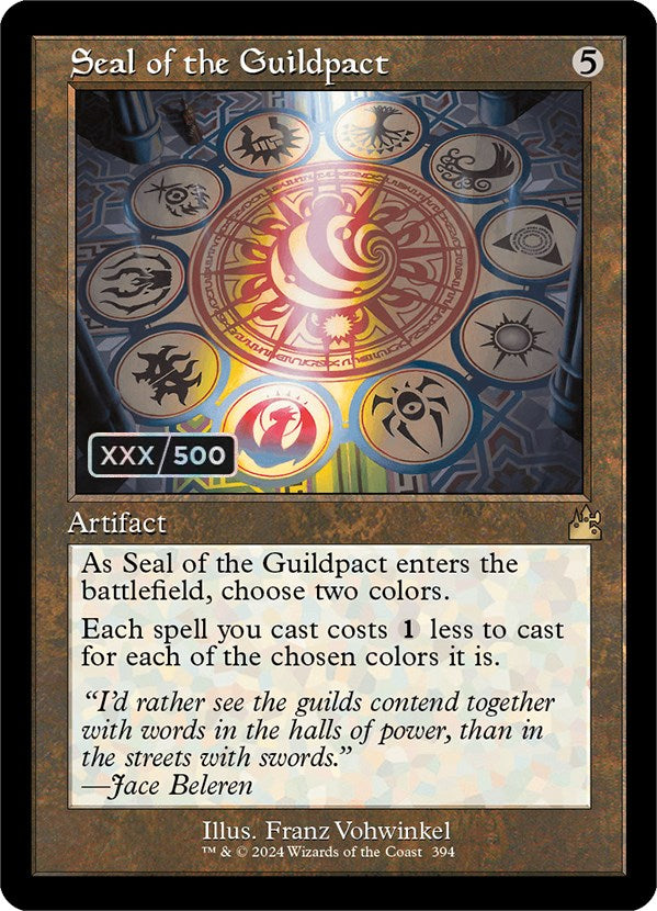 Seal of the Guildpact (Retro) (Serialized) [Ravnica Remastered] | Arkham Games and Comics