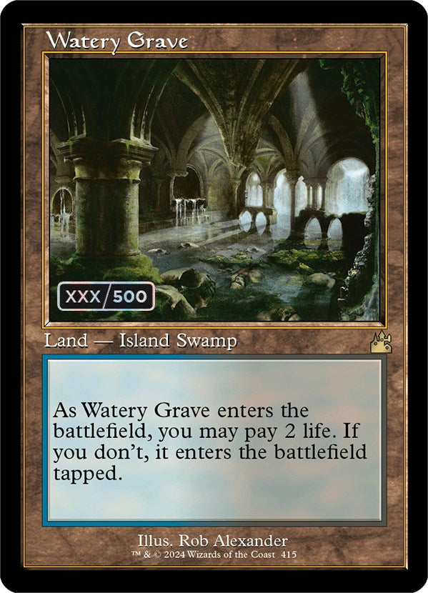 Watery Grave (Retro) (Serialized) [Ravnica Remastered] | Arkham Games and Comics