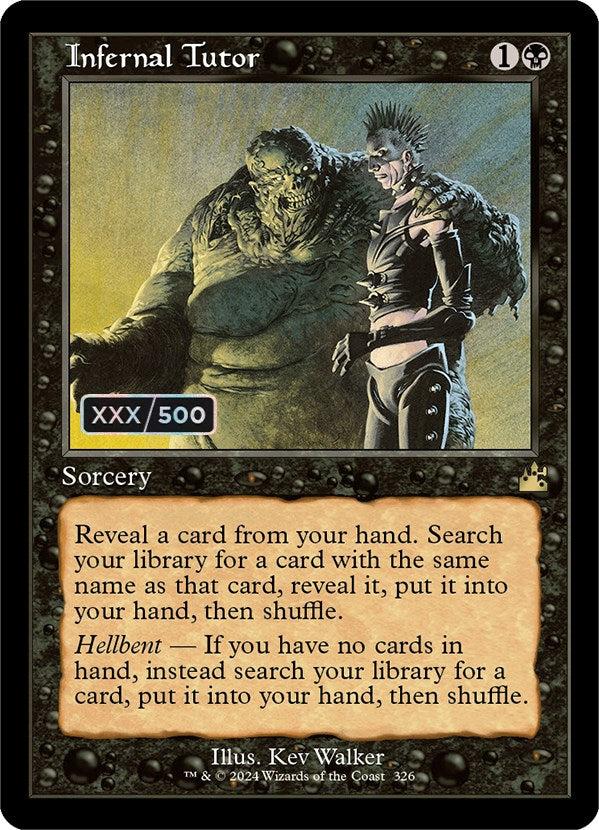Infernal Tutor (Retro) (Serialized) [Ravnica Remastered] | Arkham Games and Comics