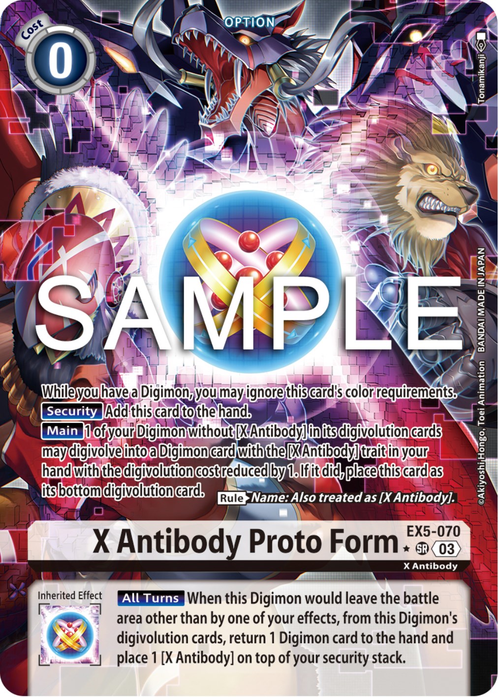 X Antibody Proto Form [EX5-070] (Alternate Art) [Animal Colosseum] | Arkham Games and Comics