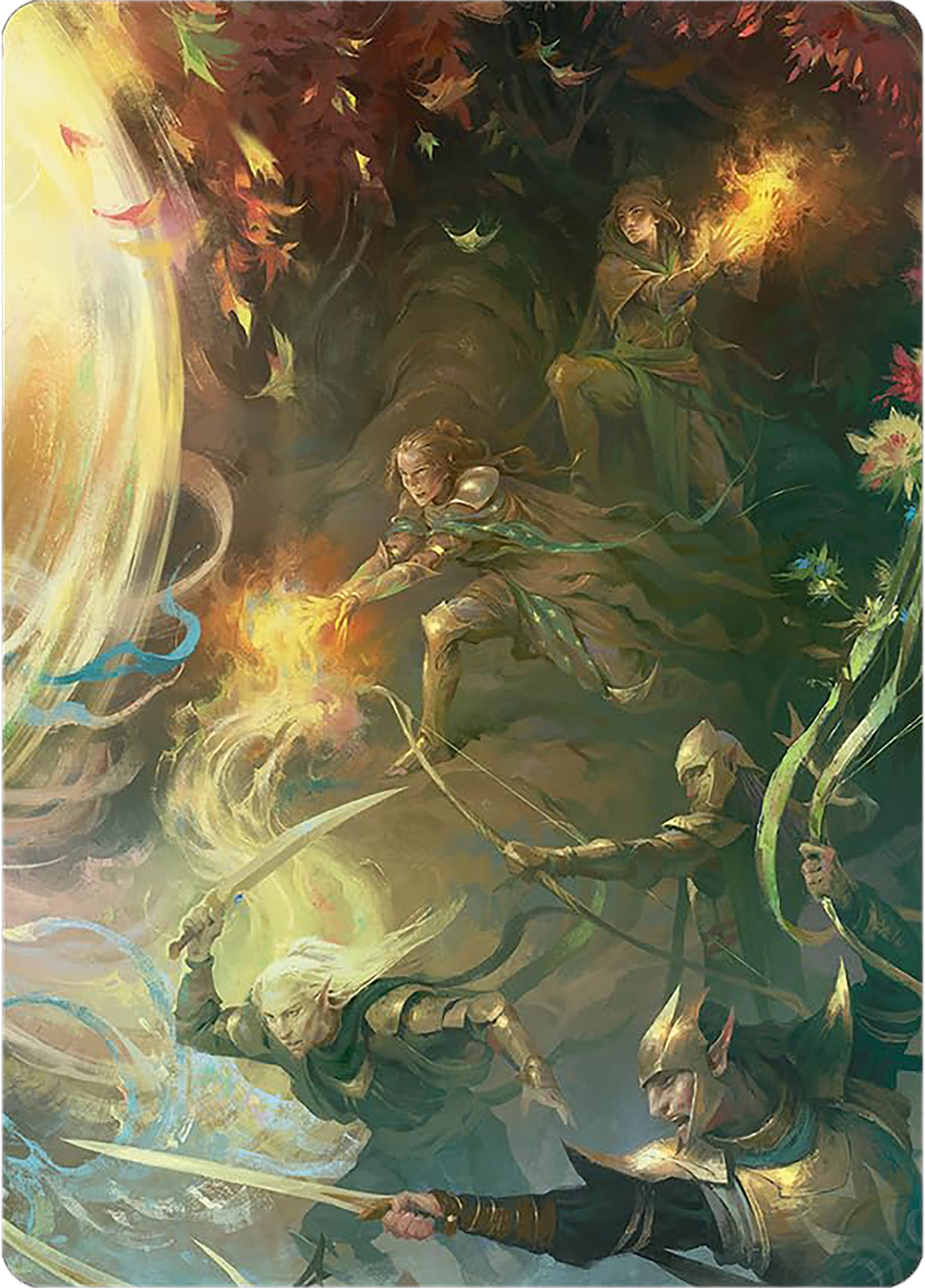 Rally the Galadhrim Art Card [The Lord of the Rings: Tales of Middle-earth Art Series] | Arkham Games and Comics