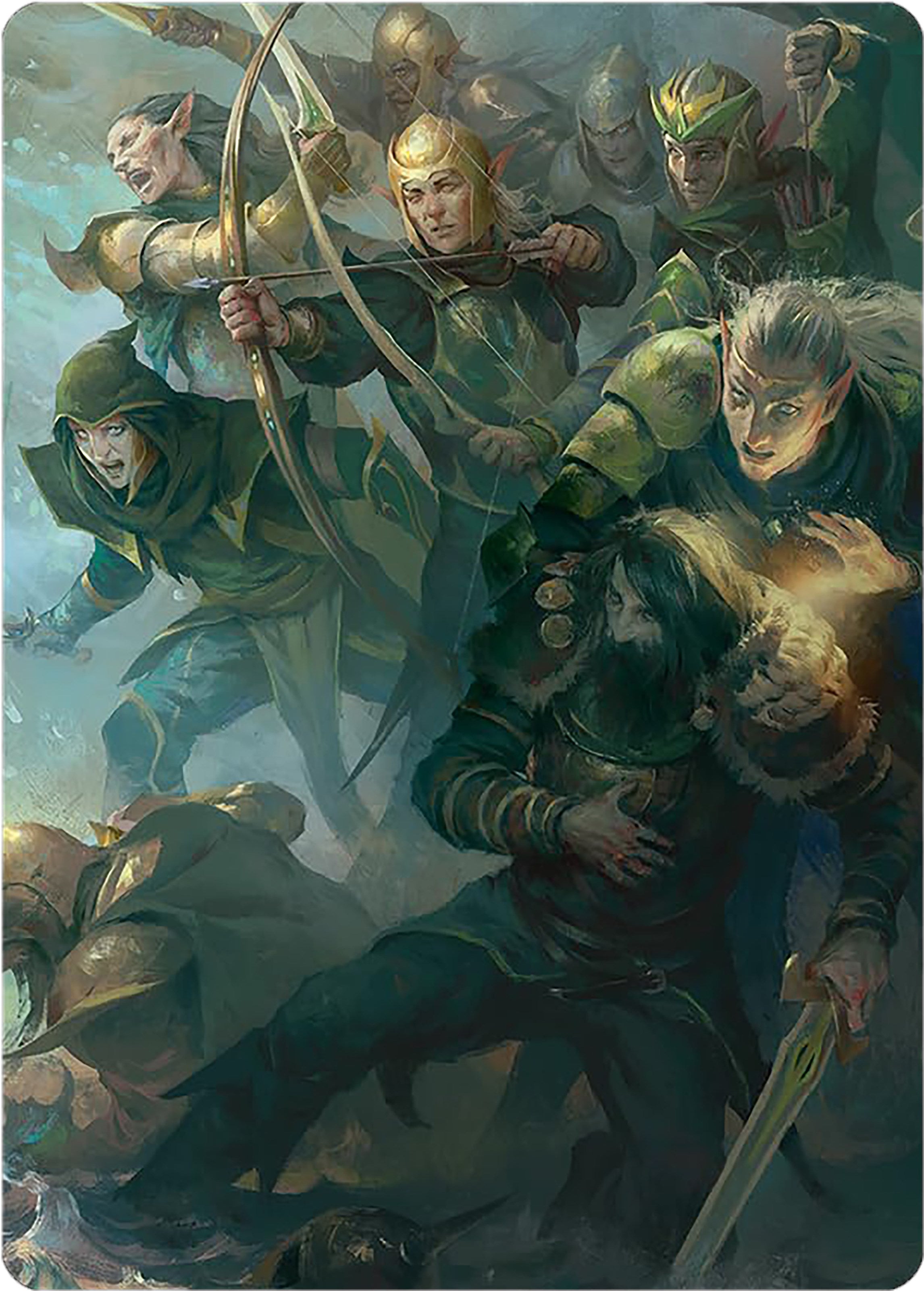 Galadhrim Brigade Art Card [The Lord of the Rings: Tales of Middle-earth Art Series] | Arkham Games and Comics