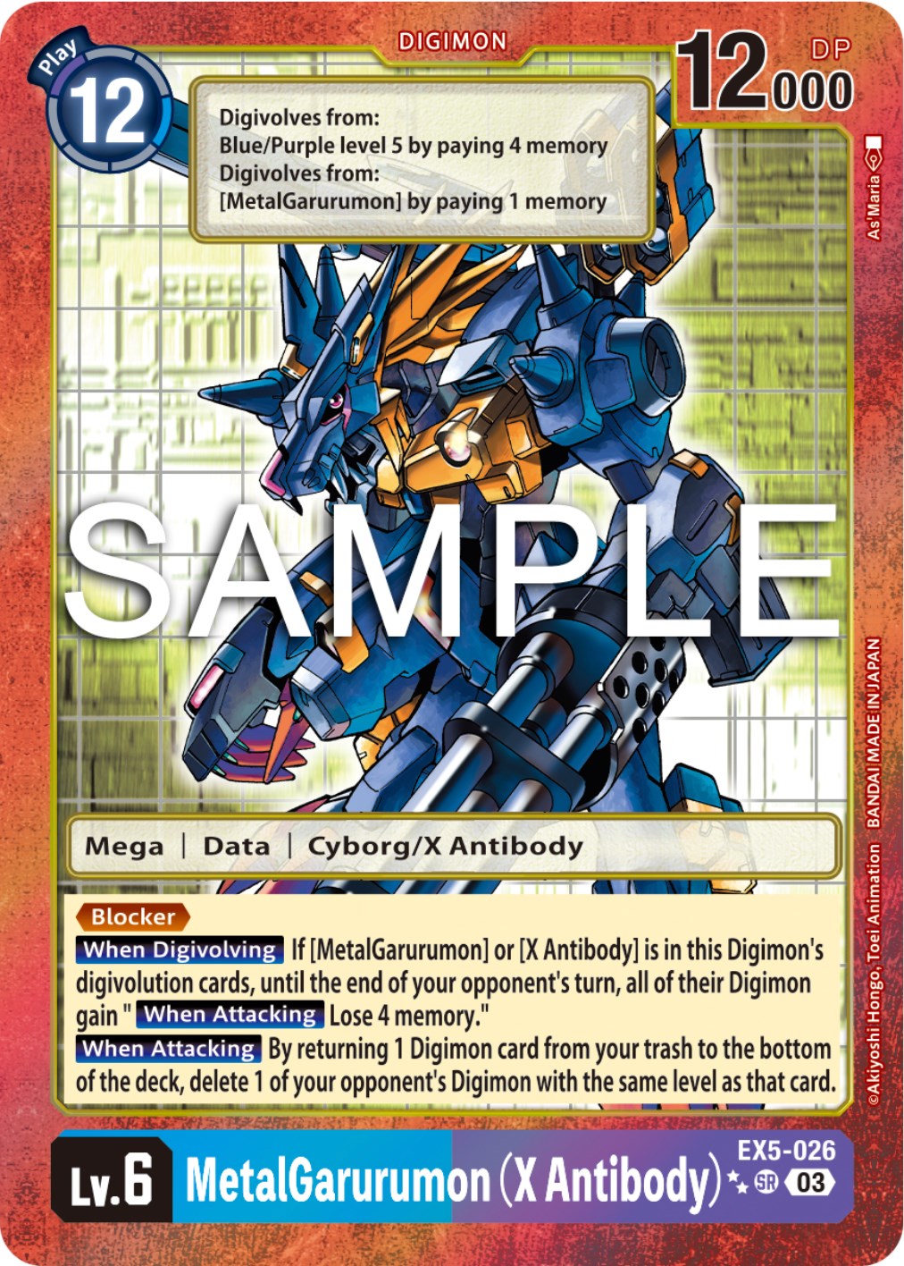 MetalGarurumon (X Antibody) [EX5-026] (2 Star Alternate Art) [Animal Colosseum] | Arkham Games and Comics