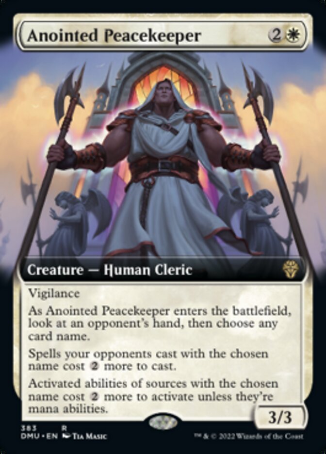 Anointed Peacekeeper (Extended Art) [Dominaria United] | Arkham Games and Comics